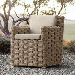 RH Restoration Hardware Cover ONLY Charcoal for Rutherford Low Back Dining Chair